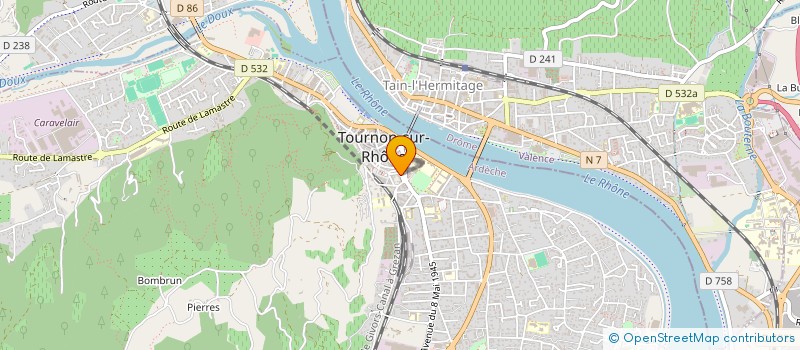 localisation de l'entreprise SCI 10 PLACE RAMPON à TOURNON-SUR-RHONE