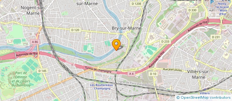 localisation de l'entreprise SCI 10 R EDOUARD VAILLANT A MONTREUIL à BRY-SUR-MARNE