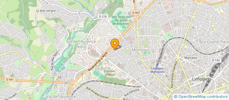 localisation de l'entreprise SCI 10 R MIGNET à LIMOGES