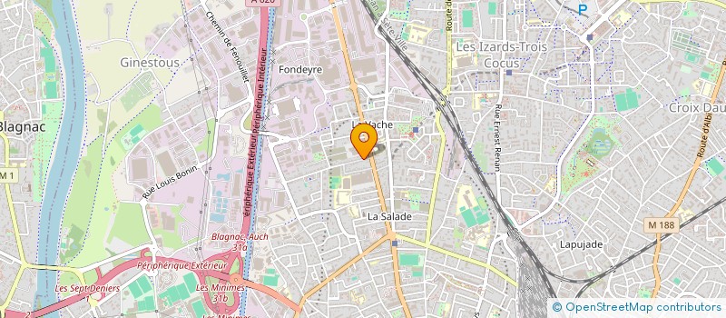 localisation de l'entreprise SCI 10 RUE AUX OURS à TOULOUSE
