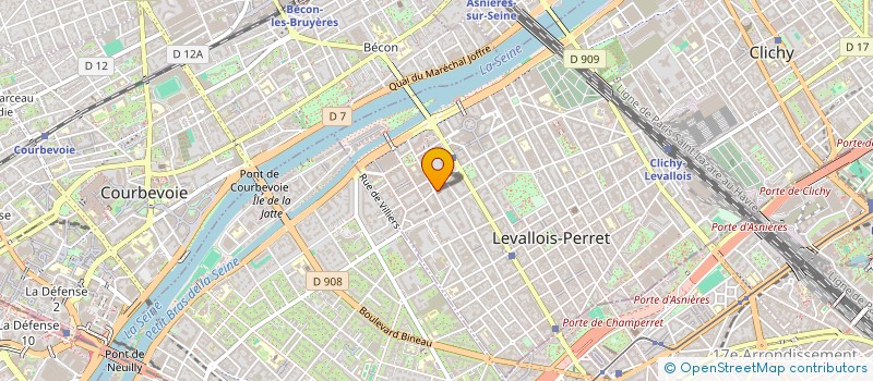 localisation de l'entreprise SCI 10 RUE BAUDIN à LEVALLOIS-PERRET