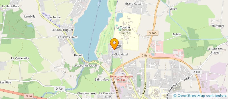 localisation de l'entreprise SCI 10 RUE BEAUMANOIR  PLOERMEL