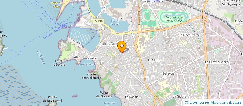 localisation de l'entreprise SCI 10 RUE BOUGAINVILLE  SAINT-MALO