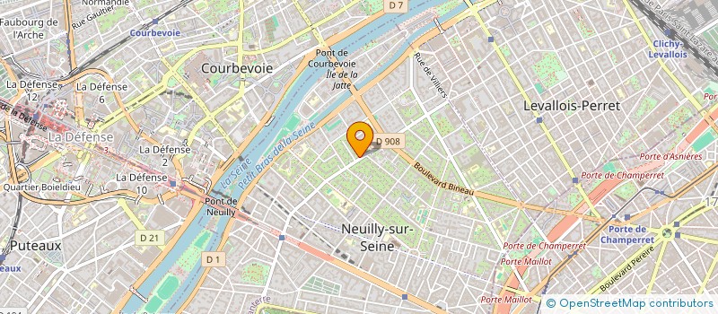 localisation de l'entreprise SCI 10 RUE CHARTRAINE à NEUILLY-SUR-SEINE