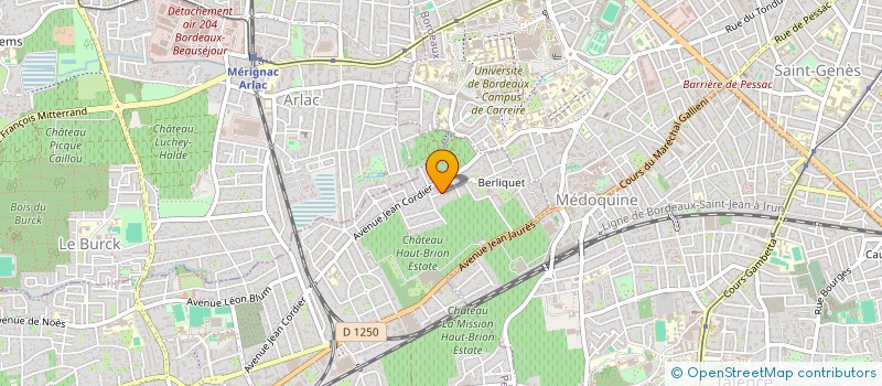 localisation de l'entreprise SCI 10 RUE DE VERTHAMON  PESSAC