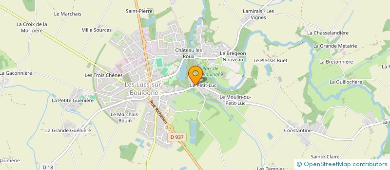 localisation de l'entreprise SCI 10 RUE DES MARTYRS  LES LUCS-SUR-BOULOGNE