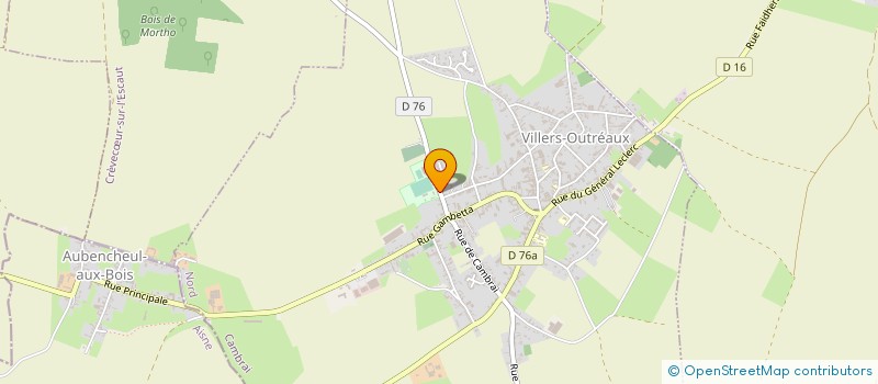 localisation de l'entreprise SCI 10 RUE DU COLLEGE  VILLERS-OUTREAUX