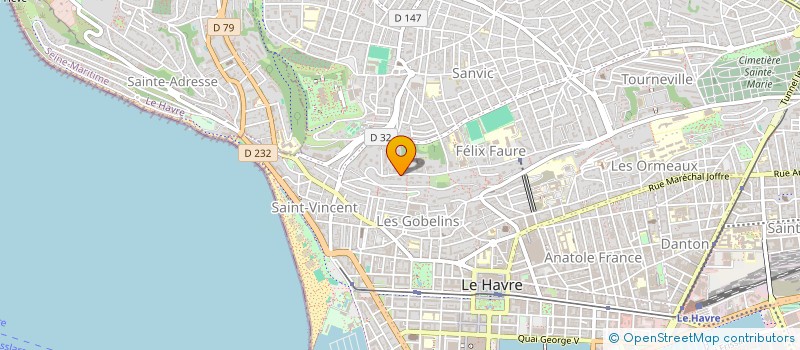 localisation de l'entreprise SCI 10 RUE ERNEST RENAN à LE HAVRE