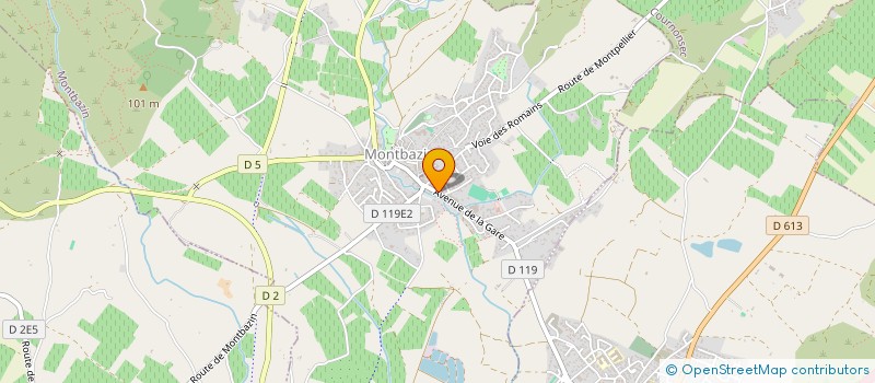 localisation de l'entreprise SCI 10 RUE JEAN ASSEMAT  MONTBAZIN