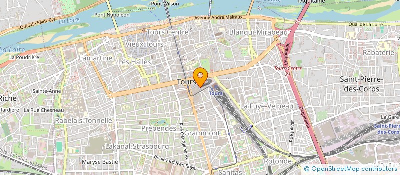 localisation de l'entreprise SCI 10 RUE MICHELET ET 20 RUE CH. GILLE  TOURS