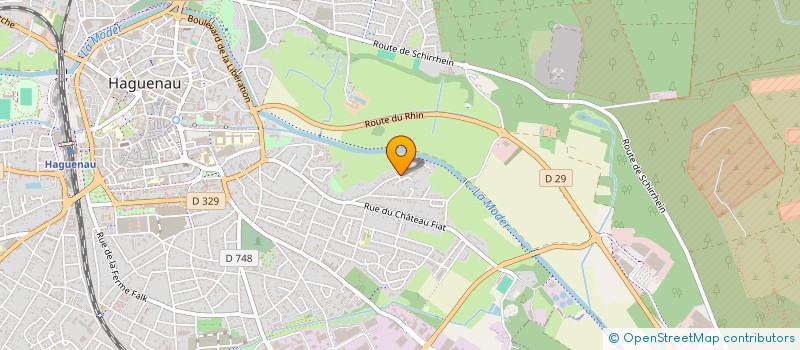 localisation de l'entreprise SCI 100 %  HAGUENAU