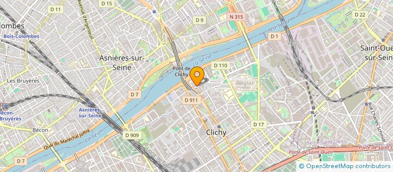 localisation de l'entreprise SCI 100 BAUDIN à CLICHY