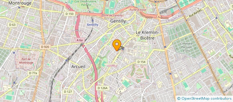 localisation de l'entreprise SCI 100 JEAN LONGUET  GENTILLY