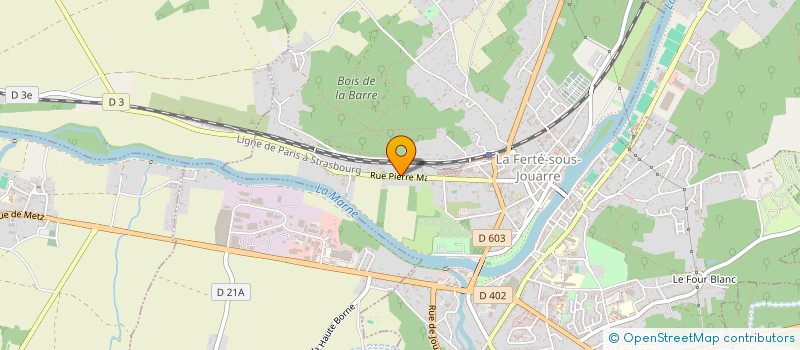 localisation de l'entreprise SCI 100 RPM à LA FERTE-SOUS-JOUARRE