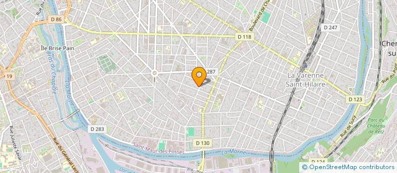 localisation de l'entreprise SCI 100 RUE EDGAR QUINET A SAINT MAUR à SAINT-MAUR-DES-FOSSES