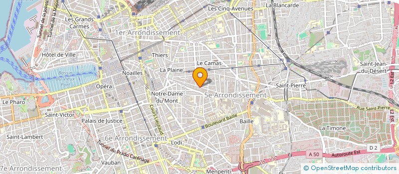 localisation de l'entreprise SCI 100 RUE FERRARI à MARSEILLE