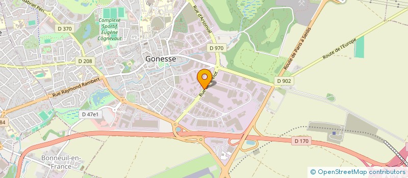 localisation de l'entreprise SCI 1001 INVEST  GONESSE