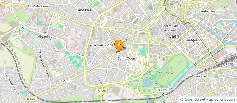 localisation de l'entreprise SCI 101 CAPONIERE  CAEN