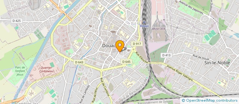 localisation de l'entreprise SCI 101 CUVE D'OR à DOUAI
