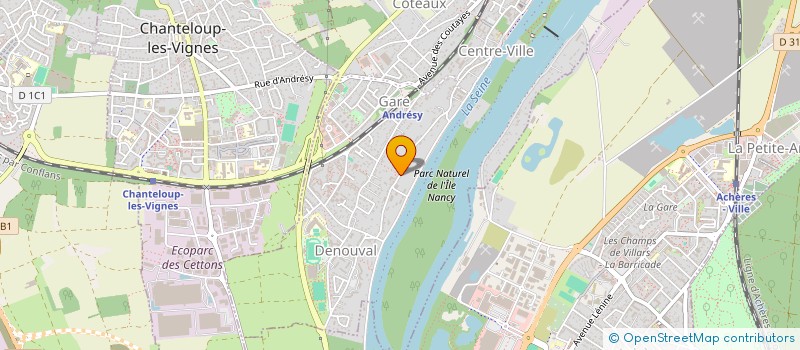 localisation de l'entreprise SCI 101 ROUTE DE CROISSY  ANDRESY