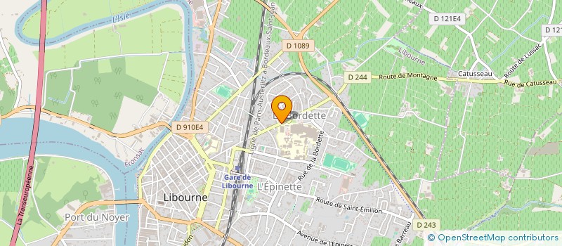 localisation de l'entreprise SCI 101 RUE DE LA MARNE  LIBOURNE