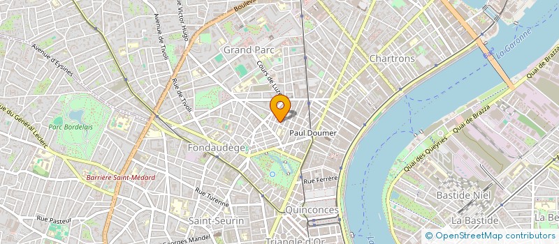 localisation de l'entreprise SCI 102 COURS DE LA SOMME  BORDEAUX