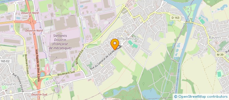 localisation de l'entreprise SCI 103  BILLY-BERCLAU