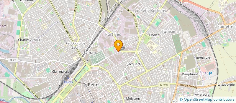 localisation de l'entreprise SCI 103 COURS ARISTIDE BRIAND  REIMS