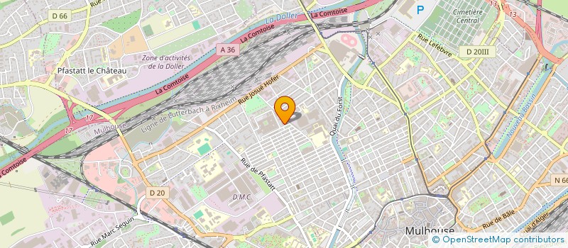 localisation de l'entreprise SCI 103  RUE DE BELFORT  MULHOUSE