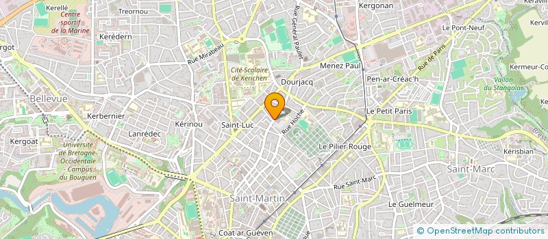 localisation de l'entreprise SCI 104  BREST