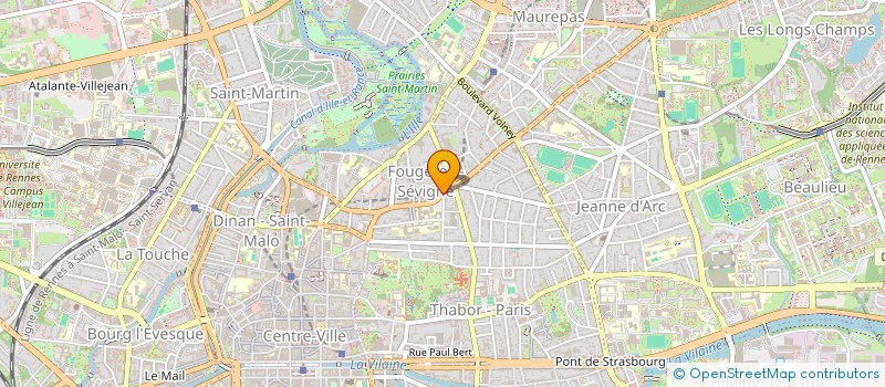 localisation de l'entreprise SCI 105  RENNES