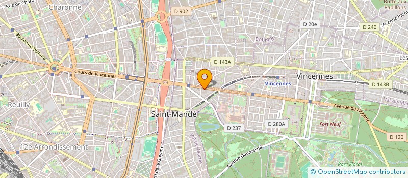 localisation de l'entreprise SCI 105 AVENUE DE PARIS à SAINT-MANDE