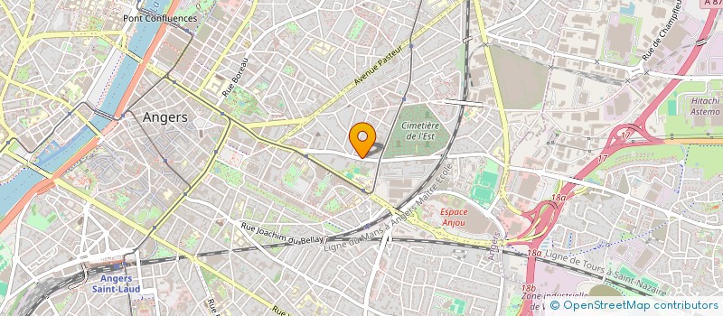 localisation de l'entreprise SCI 105 R LAREVEILLERE à ANGERS