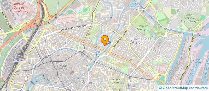 localisation de l'entreprise SCI 105 RSD  STRASBOURG