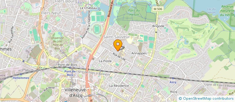 localisation de l'entreprise SCI 105 RUE DE LA LIBERTE à VILLENEUVE-D'ASCQ