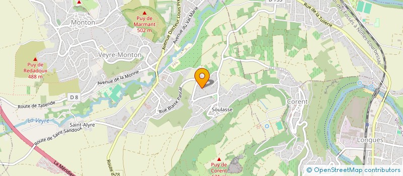 localisation de l'entreprise SCI 1050  VEYRE-MONTON