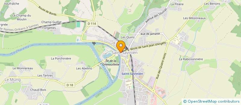 localisation de l'entreprise SCI 106DDU  SAINT-SAVINIEN