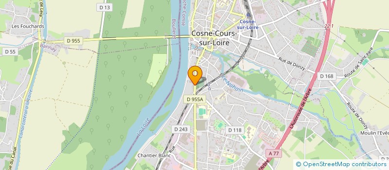 localisation de l'entreprise SCI 107 RUE SAINT CATHERINE à COSNE-COURS-SUR-LOIRE
