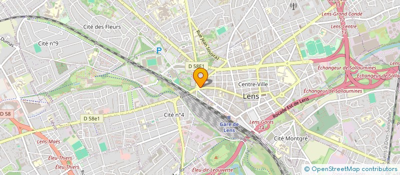 localisation de l'entreprise SCI 108 BD BASLY  LENS