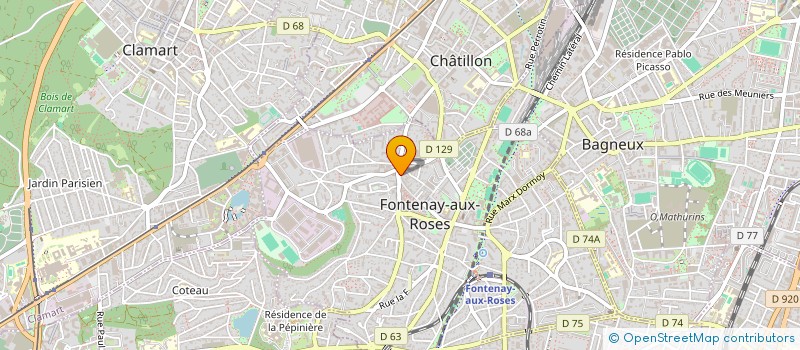 localisation de l'entreprise SCI 108 RUE BOUCICAUT à FONTENAY-AUX-ROSES