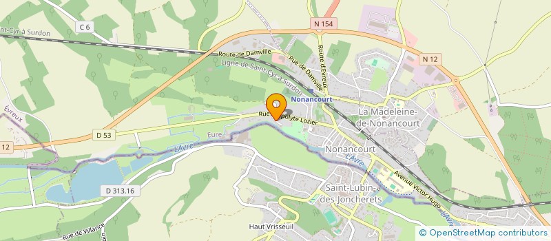 localisation de l'entreprise SCI 109  NONANCOURT