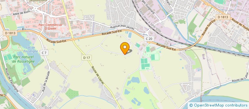 localisation de l'entreprise SCI 109 RUE ROQUES  BOE