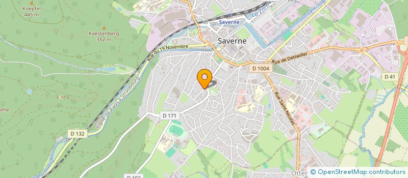 localisation de l'entreprise SCI 11-10  SAVERNE