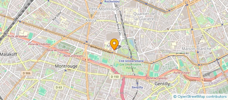 localisation de l'entreprise SCI 11&11BIS VLA MONTSOURIS*  PARIS