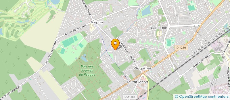 localisation de l'entreprise SCI 11 A 19 RUE EDMOND BESSE  PESSAC