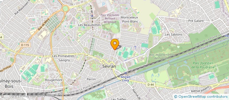 localisation de l'entreprise SCI 11 ALLEE DES TILLEULS à SEVRAN