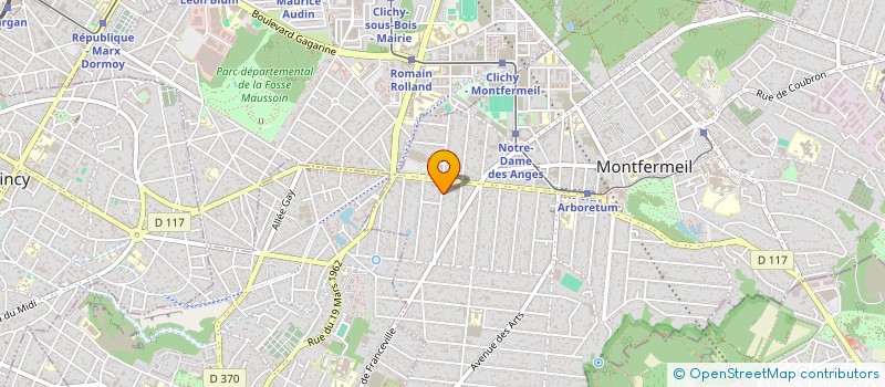 localisation de l'entreprise SCI 11 AV PAQUERETTES à MONTFERMEIL