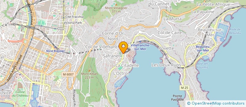 localisation de l'entreprise SCI 11 AVENUE ALBERT PREMIER à VILLEFRANCHE-SUR-MER