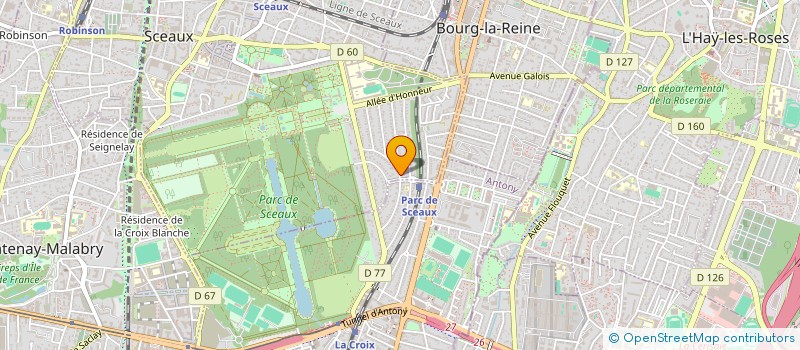 localisation de l'entreprise SCI 11 AVENUE DE LA PAIX A MONTROUGE 92 à SCEAUX