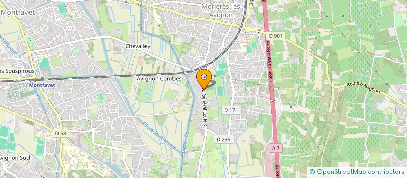 localisation de l'entreprise SCI 11 CHEMIN DE L'OUEST  MORIERES-LES-AVIGNON